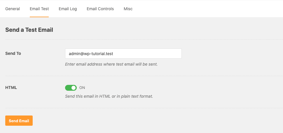 ทดสอบการส่ง Email บน WordPress Plugin