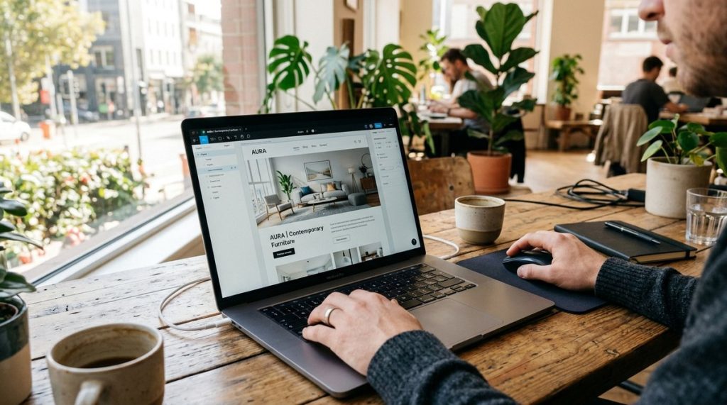 what is website feature resized