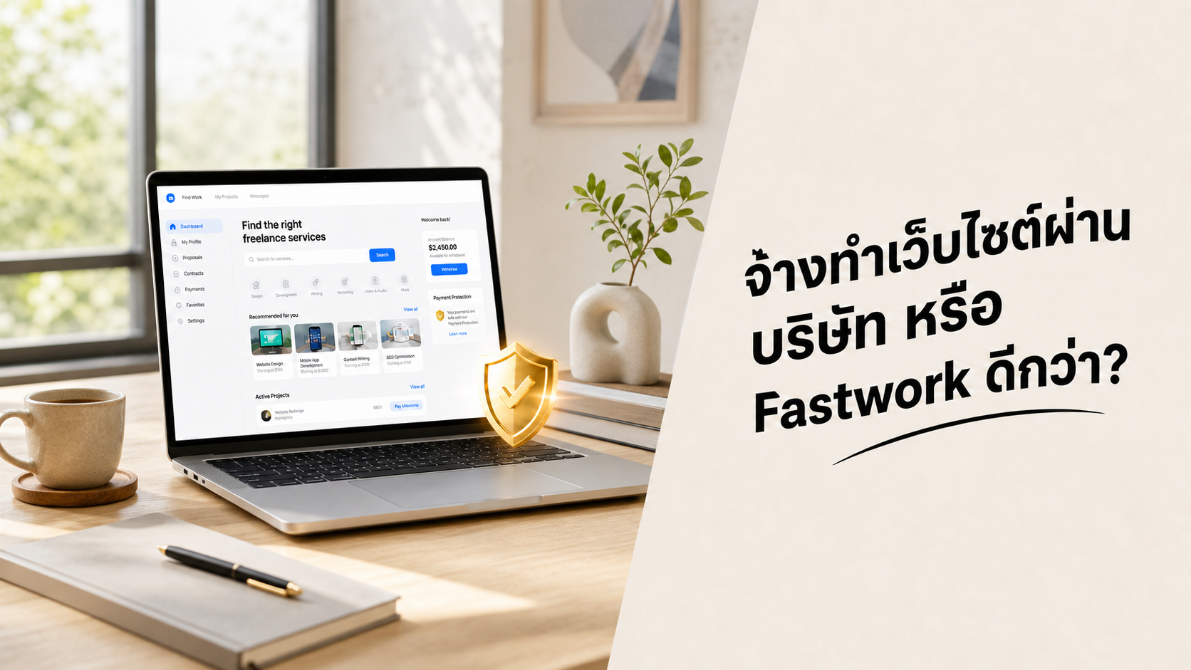 จ้างบริษัท หรือ freelance ใน fastwork ดี